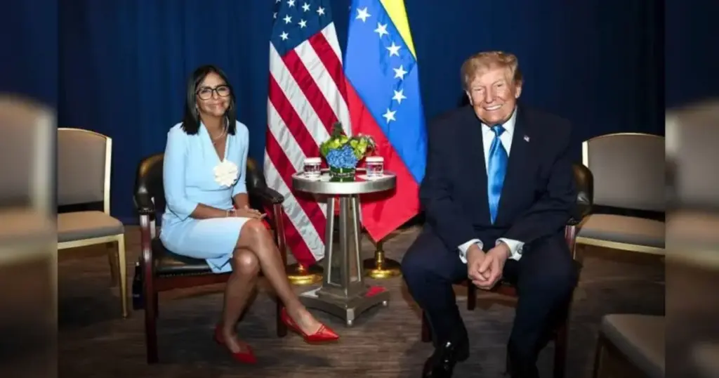 Reunião de Trump e Delcy é “tapa na cara” da democracia, dizem venezuelanos