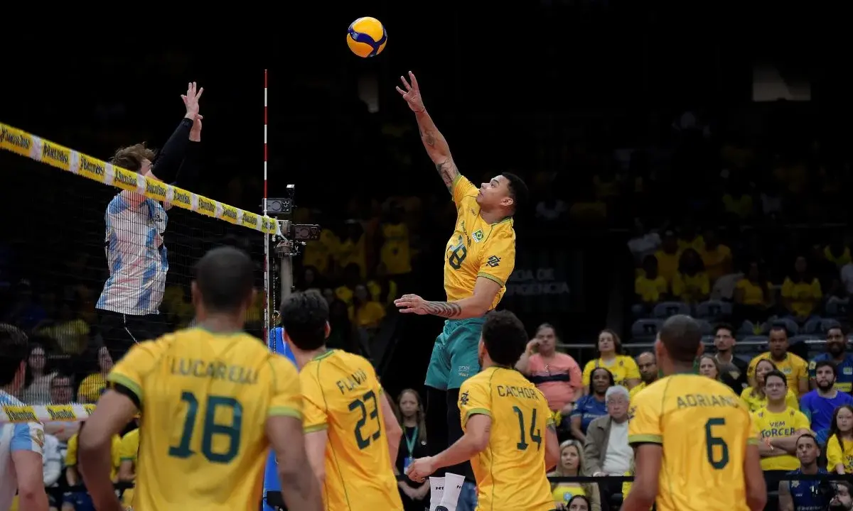 Vôlei: Brasil bate Argentina, leva Sul-Americano e garante vaga em LA 2028