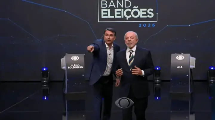 Debate tem gritaria e interrupção nas considerações finais de Lula e Flávio