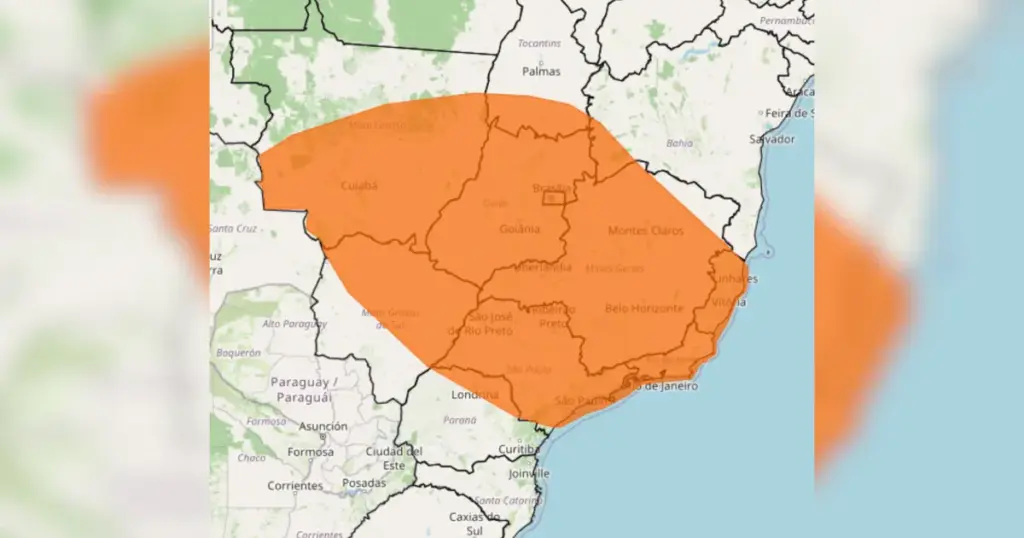 Brasil tem alerta de chuva e ventos de 100 km/h nesta quinta-feira (15)