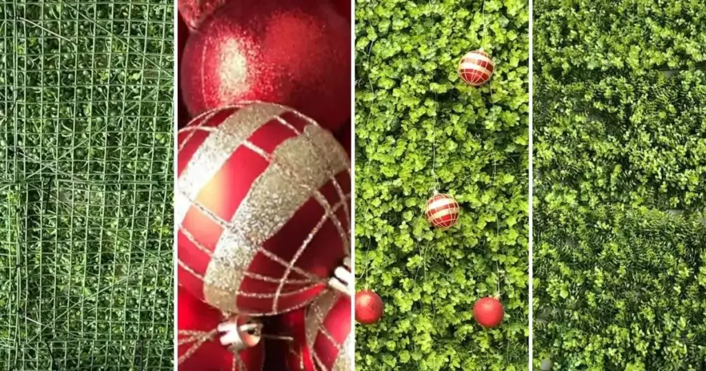 Adeus guirlandas e árvores tradicionais juntando poeira: a parede verde que transforma a sala no Natal e vira decoração para o ano todo