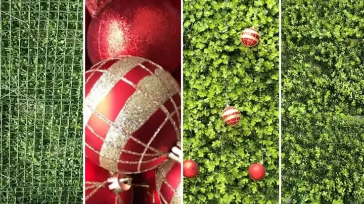 Adeus guirlandas e árvores tradicionais juntando poeira: a parede verde que transforma a sala no Natal e vira decoração para o ano todo