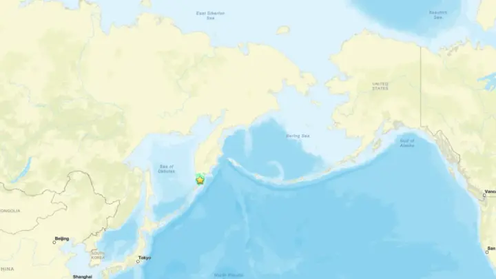 Terremoto de magnitude 6,9 atinge península de Kamchatka, na Rússia