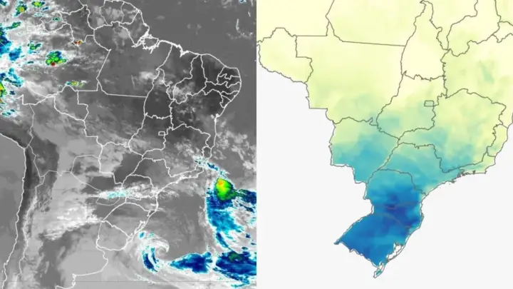 Ciclone extratropical traz frente fria e geada ao Sul; veja previsão