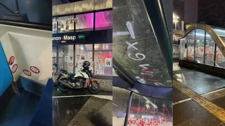 Metrô de SP divulga novos danos em estações após manifestação