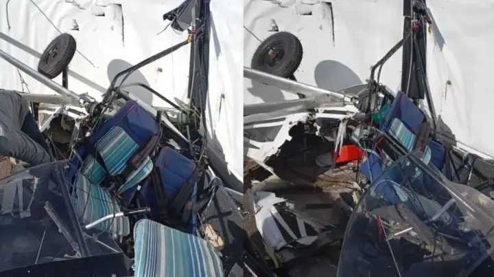 Ultraleve cai durante passeio e deixa duas pessoas feridas no Pará
