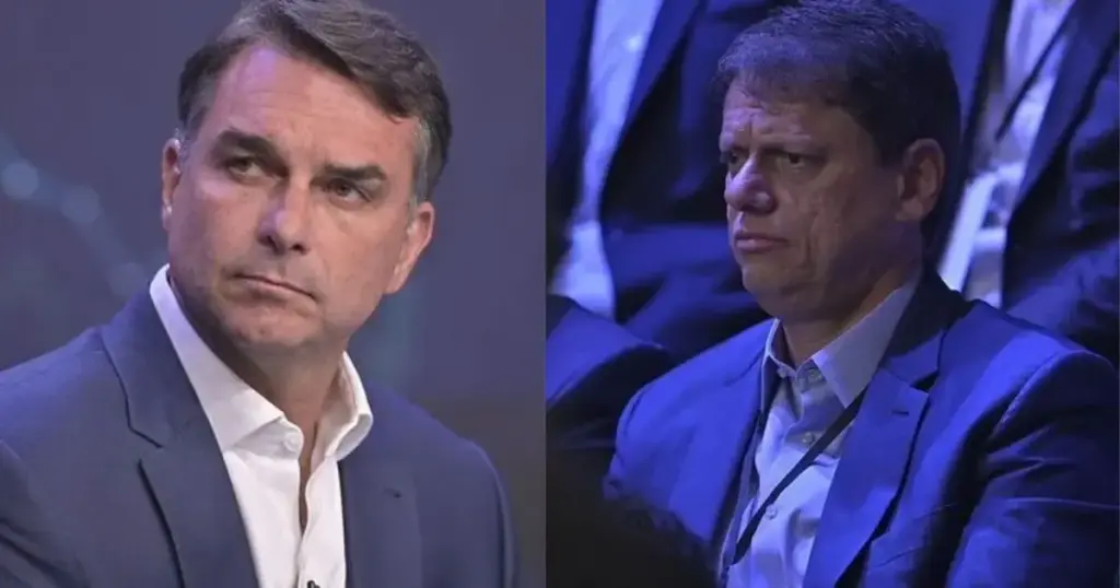 Flávio se reúne com Tarcísio em Brasília após derrota para Lula