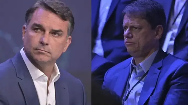 Flávio se reúne com Tarcísio em Brasília após derrota para Lula