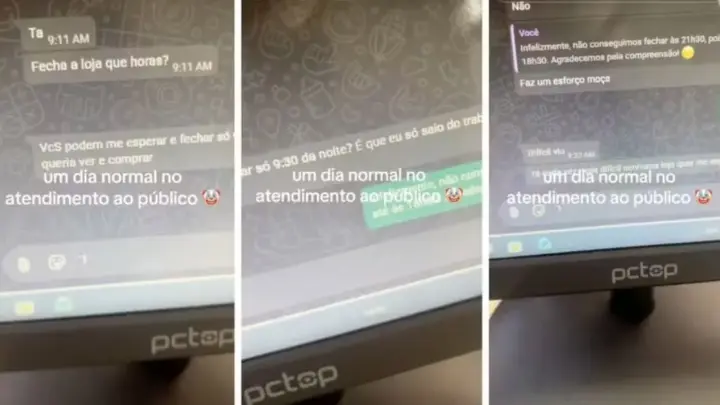 Pedido de cliente para loja esperar três horas após o expediente surpreende vendedora e mobiliza a internet