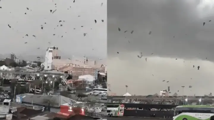 O que é o ‘gustnado’, fenômeno meteorológico que aterrorizou rodoviária em Santiago no Chile