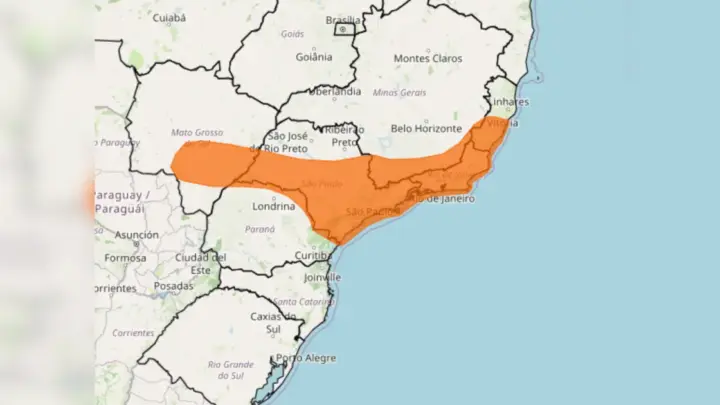Inmet emite novo alerta de perigo para chuvas em SP, RJ e MG
