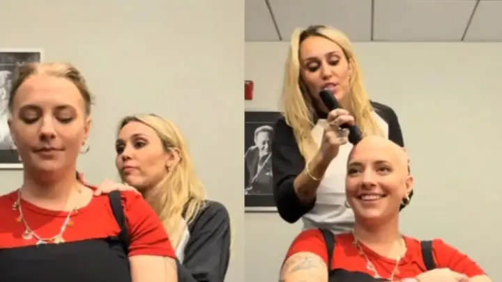 Miley Cyrus compartilha momento especial com fã que enfrenta um câncer
