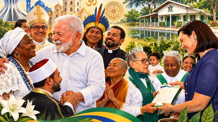 FÉ SEM FRONTEIRAS: Lula abre as portas do Planalto a diferentes religiões, enquanto Mailza prestigia católicos e daimistas no Acre