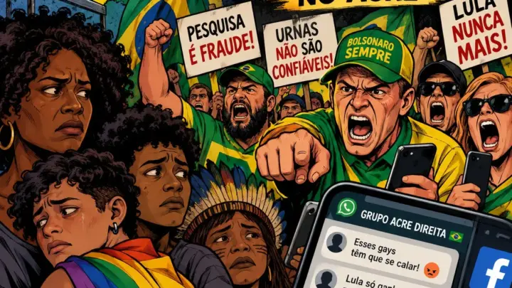 Começou o mimimi: fantasma da derrota assombra bolsonarismo no Acre e reacende negacionismo eleitoral nas redes sociais