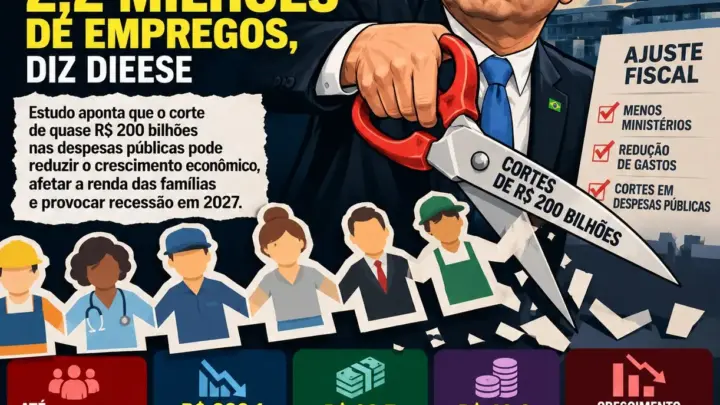 “Tesouraço” de Flávio Bolsonaro pode eliminar até 2,2 milhões de empregos e retirar R$ 68,7 bilhões dos trabalhadores, alerta Dieese