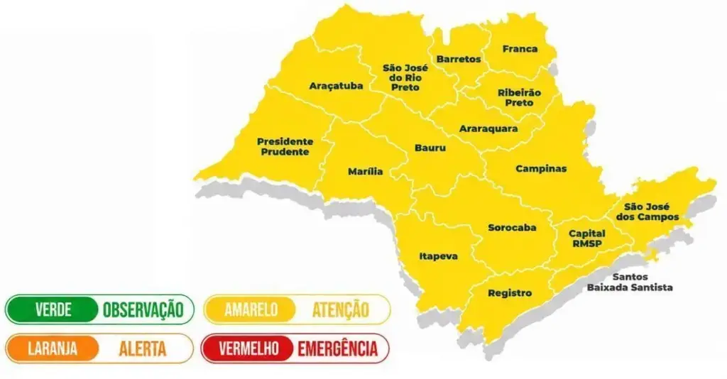 Três dias de chuva: SP entra em atenção para tempestades