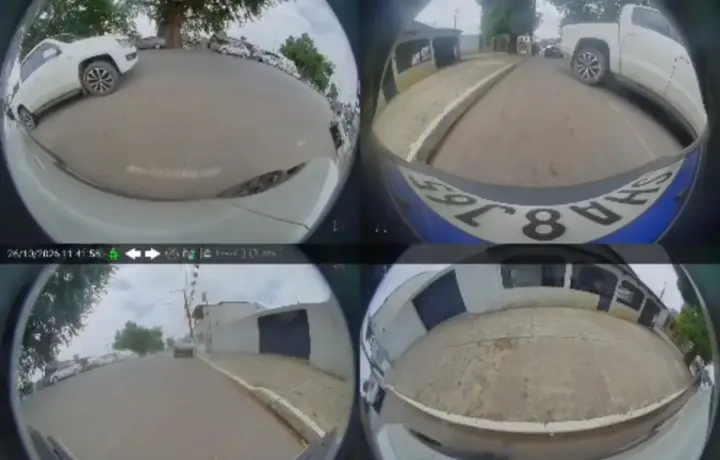 Imagens registram ameaças feitas por falsos policiais durante sequestro de motorista de aplicativo em Rio Branco