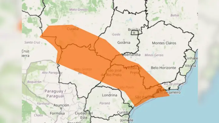 São Paulo tem alerta de chuva forte hoje com ventos de até 100 km/h