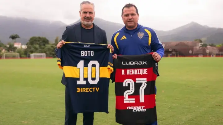 Boca visita Ninho do Urubu, do Flamengo, antes de semifinal contra o Vasco