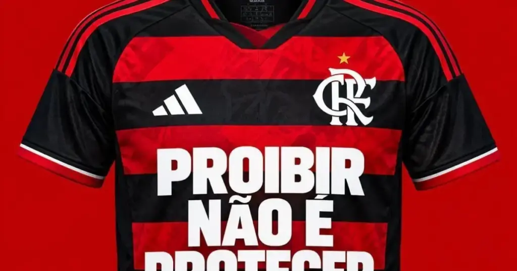 Flamengo protesta em camisa contra a MP das bets: “Proibir não é proteger”