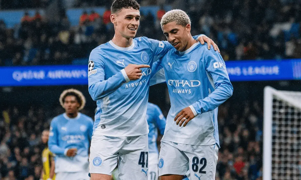 Foden marca três e Manchester City goleia o AEK na Champions League