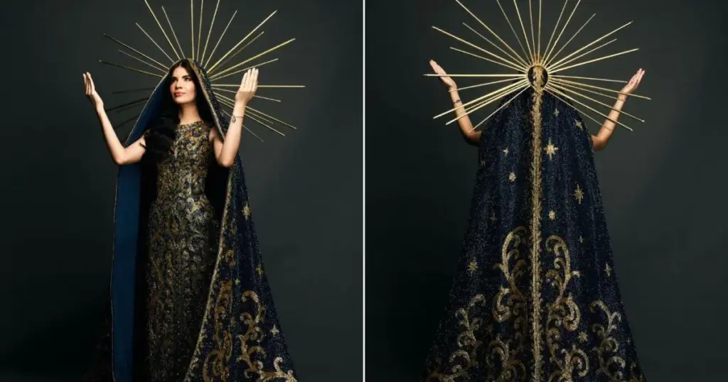 Miss Universe Brasil 2025 doa traje de Nossa Senhora Aparecida ao Santuário