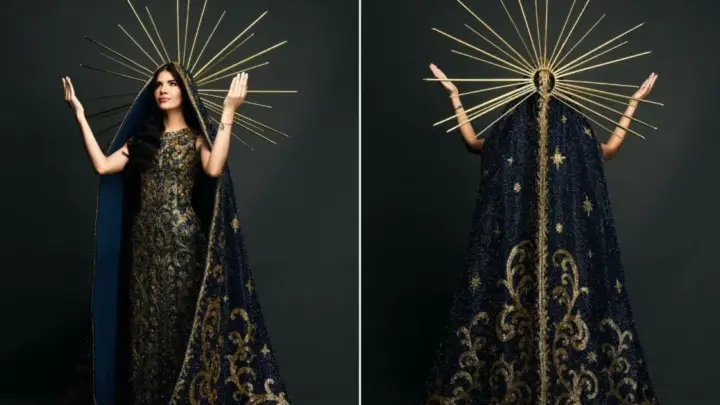 Miss Universe Brasil 2025 doa traje de Nossa Senhora Aparecida ao Santuário