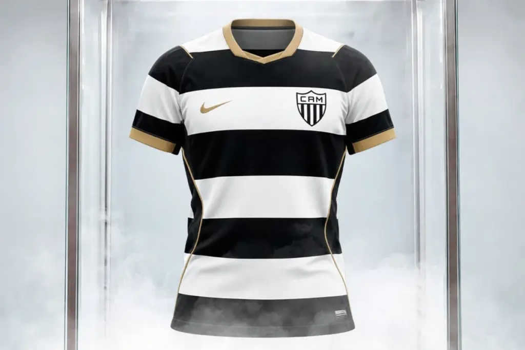 Manto da Massa: Atlético-MG divulga novo uniforme com listras horizontais