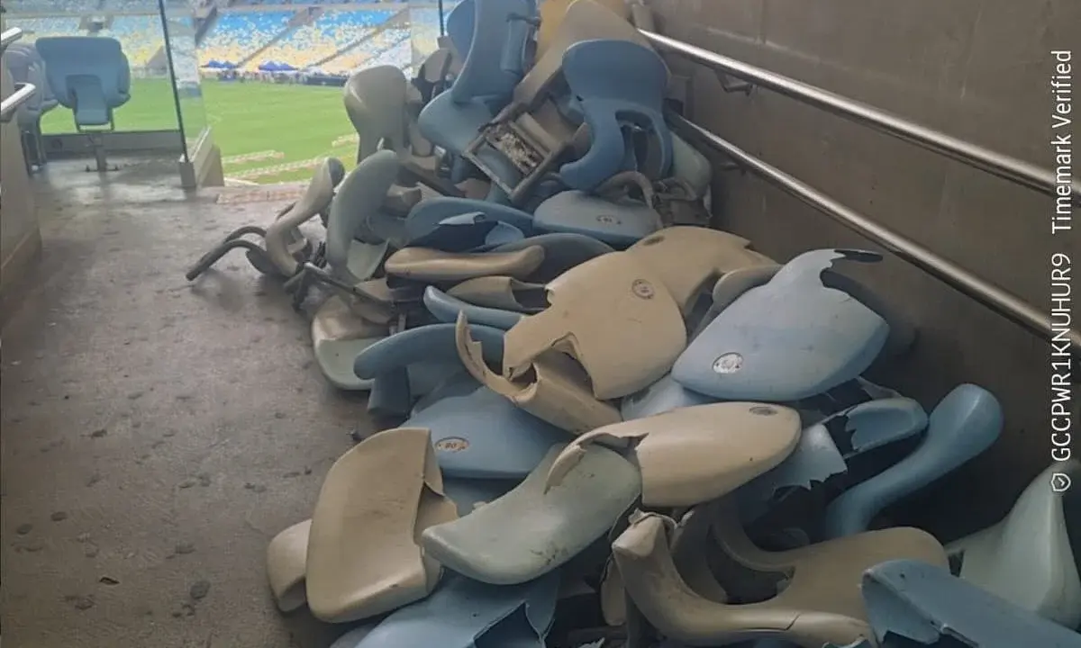 Maracanã teve quase 500 cadeiras quebradas e prejuízo de mais de R$ 300 mil