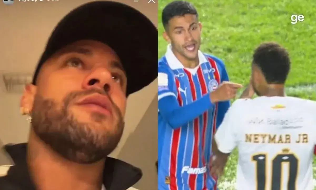 Neymar chama Nestor de “safado” após levar cartão vermelho contra o Bahia