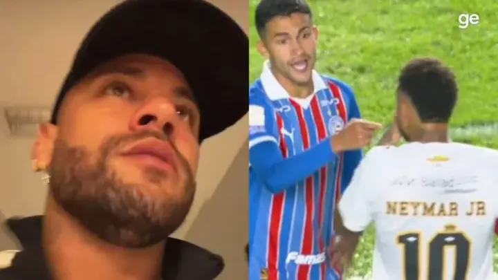 Neymar chama Nestor de “safado” após levar cartão vermelho contra o Bahia