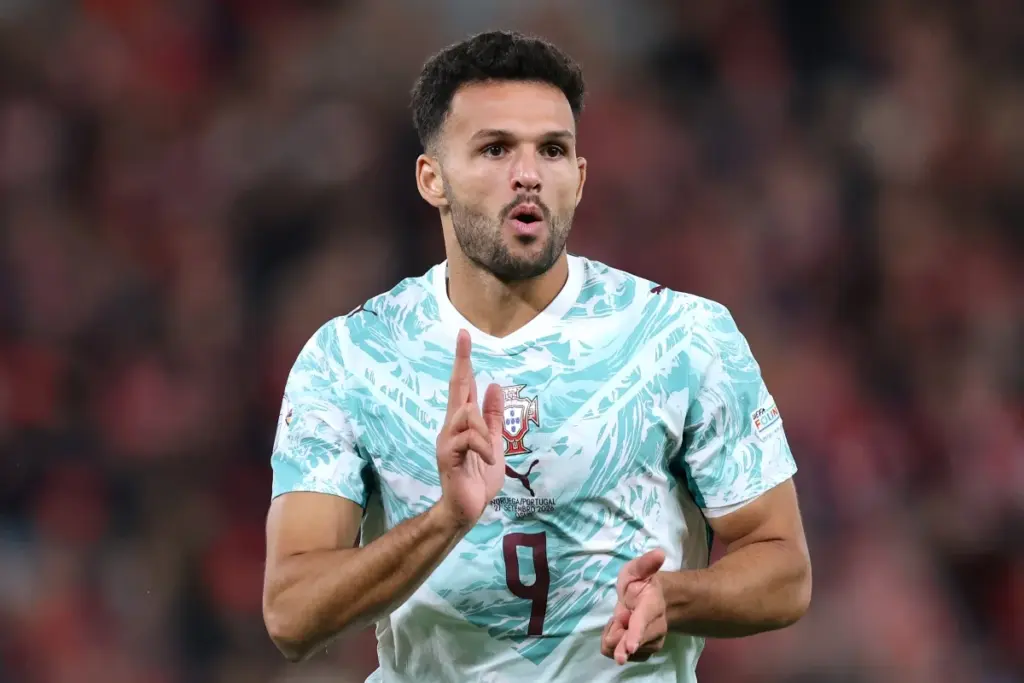 No lugar de Cristiano Ronaldo, Gonçalo Ramos marca para Portugal na Nations