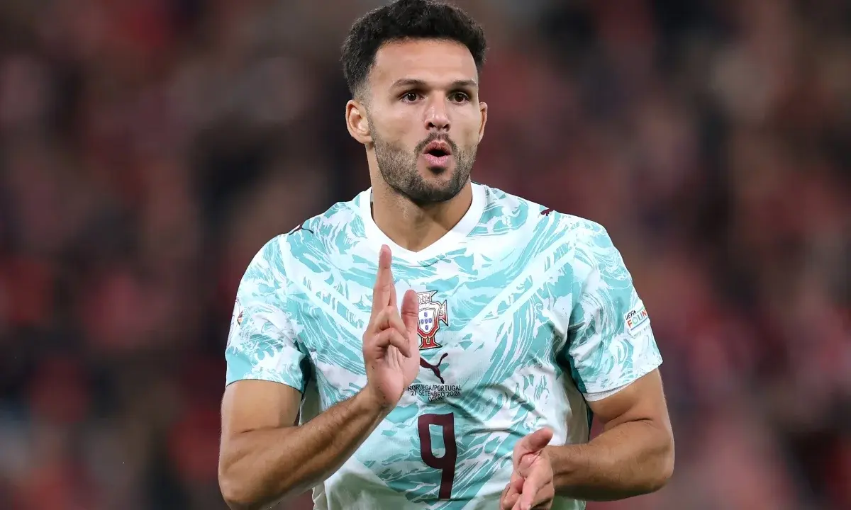 No lugar de Cristiano Ronaldo, Gonçalo Ramos marca para Portugal na Nations
