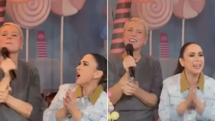 Xuxa faz surpresa em aniversário da filha de Tatá Werneck; veja
