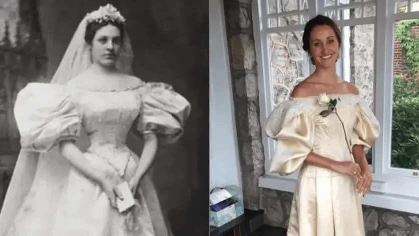 Vestido de noiva de 1895 é usado por 11 mulheres da mesma família – como modelo atravessou três séculos e virou tradição no altar